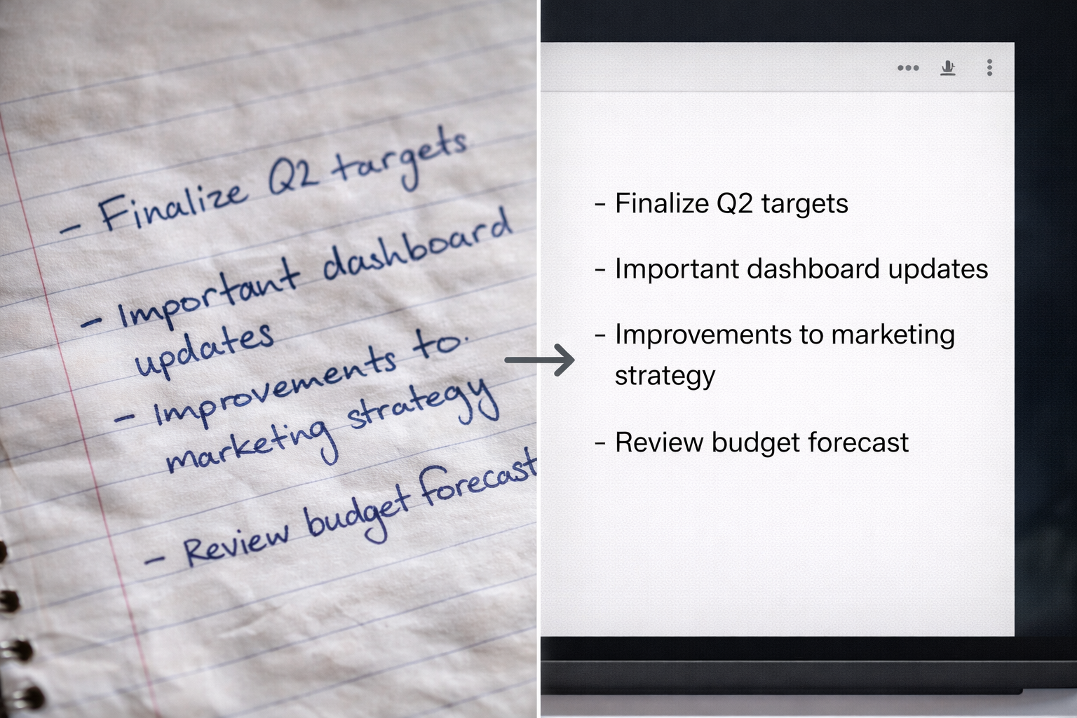 Reads handwriting too